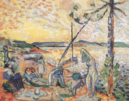 Henri Matisse Study for Luxe Calme et Volupte (mk35) oil painting image